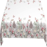 -Disti ljetni cvjetni pravokutnik Tablecloth, cvjetni ukrasni stol za stol za trčanje, proljetna sezonska dekoracija
