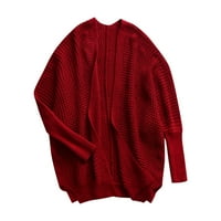 Voncos lagani džemperi kardigana za žene- na klirensu casual dugi rukav labavi otvoreni prednji džemperi džemperi