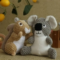 Prodaja smiješni plišani pas u obliku vjeverice i koale škripave igračke za male i velike pse interaktivna igračka