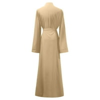 Yubnlvae duga suknja dugačka prednja kardigan dama haljina žena abaya otvorena ramazanska haljina ženska haljina