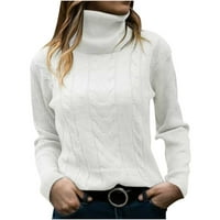 Džemperi za žene čišćenje žene casual modni pulover dugi rukav okrugli vrat džemper