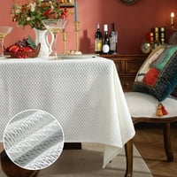 Haite stolnjak pokriva stolne krpe za home dekor Čvrsta boja stolnjaci za pranje dekorativnog vafla bijela 135*