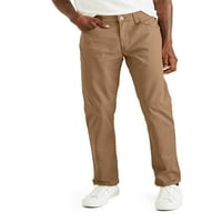 Muške traper hlače ravnog kroja u boji Kaki, cjelogodišnje tehničke hlače