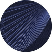 Tvrtka alt pere u stroju okrugle unutarnje prostirke s prijelaznom noći u crnoj boji, 4-smjerne
