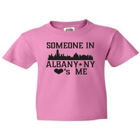 Inktastic Albany New York Skyline Netko me voli majicu za mlade