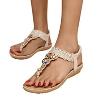 Sandale od sandala za žene elegantne ljetne ravne cipele od prave kože, ljetne udobne cipele