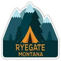 Raigate Montana suvenir vinilna naljepnica naljepnica za kampiranje dizajn šatora