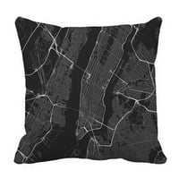 Set jastučnica s mapom njujorških ulica i susjedstva