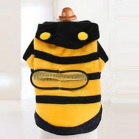 Potrepštine za kućne ljubimce _ džemper za kućne ljubimce, zimska odjeća s kapuljačom s pčelinjim printom, odjeća