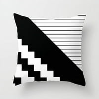 Jastučnica za jastuke, Crna jastučnica s geometrijskim printom za ukrašavanje kuće na sofi