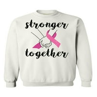 Džemperi s okruglim vratom za rak dojke nespretni stilovi, Duksevi jači zajedno