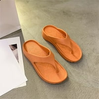Ženske flip-flops Plus Size EPS ženske ortopedske Flip-Flops sa supinatorom mekani jastuk od tange pješčana narančasta