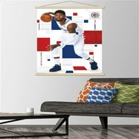 Los Angeles Clippers - Magnetski uokvireni zidni poster Paula Georgea, 22.375 34