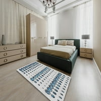Nove prostirke za sobe s kvadratnim uzorkom u platinasto sivoj boji, površine 8 stopa