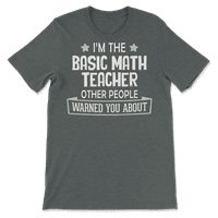 Smiješna majica učitelja matematike-upozorio vas na