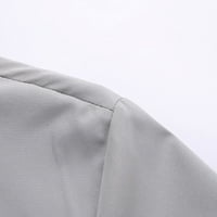 Muški jednobojni jesenski / zimski ležerni jednostavni kaput bejzbolska Odjeća sa sportskim džepom s patentnim