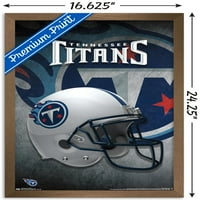 Trends International NFL Tennessee Titans - Zidni plakat kaciga 16.5 24.25 .75 Brončana uokvirena verzija