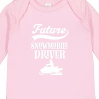 Inktastična buduća motorna motorne sanke vozača snjegović poklon dječak ili djevojčica dugim rukavima