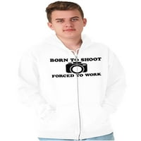 Rođeni snimak prisilnog rada fotograf zip up hoodie muške ženske marke Brisco brends m