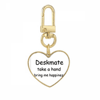 radni kolega, daj mi sreću, zlatni privjesak za ključeve u obliku srca, metalni držač za ključeve