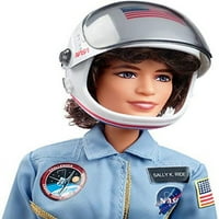 Barbie Sallie ride inspirativna ženska astronautska lutka, NASA-ina svemirska kaciga, odjeća