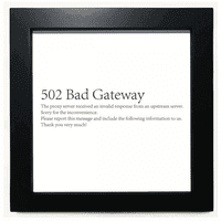 Programer Bad Gateway Crni kvadratni okvir Slika zidna tableta