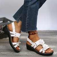 Rasprodaja ženskih sandala; Ležerne ljetne ženske cipele u britanskom stilu; sandale s cvjetnim uzorkom; ženske