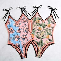 Ženski kupaći kostimi u kupaćem kostimu s printom, Modni Kupaći Kostimi, Odjeća Za plažu, sijamski Bikini