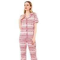 Identične pidžame za cijelu obitelj, Božićna odjeća za roditelje i djecu, obiteljska pidžama s modnim printom,
