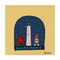 Zaštitni znak likovne umjetnosti Baltimore snježna kugla, platno Briana Nasha