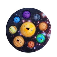 Solarni sustav Pop Press fidget Igračke rano obrazovanje osam planeta miš popper mjehurića dodir jednostavna igračka