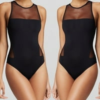 Yinguo žene kupaći kostim Nova crna gaza bez elastične odjeće za plažu bk l l l