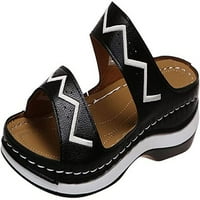 PIKADINGNIS Ljetne ležerne sandale s bohemijskim cipelama za cipele s petom pete sa sandalama za podršku luka