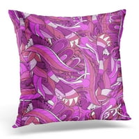 Ručno oslikani batik sa apstraktnim ukrasima, lijepa jastučnica