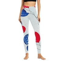 Dan neovisnosti žena Personalizirana Moda Casual digitalni tisak jogging hlače gamaše visoke struke Donje hlače