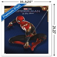Plakat Spider-Man: nema povratka kući - uokvireno crveno odijelo 16,5 24,25