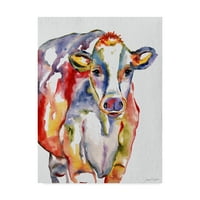Zaštitni znak likovne umjetnosti šarena krava, ulje na platnu Jean Plaut