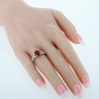 2-karatni safirni prsten od čistog srebra