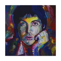 Zaštitni znak likovne umjetnosti portret Paula Mccartnieja, ulje na platnu Hoi Green