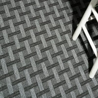 Komercijalni tepih za unutarnju i vanjsku upotrebu u crnoj boji, pogodan za kućne ljubimce, komercijalni tepih