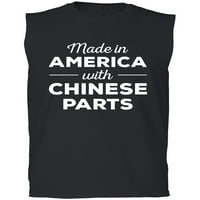 Majica Bez rukava za odrasle, s kineskim detaljima