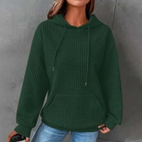 Dukserice za Žene, Jednobojni puloveri s okruglim vratom s dugim rukavima, tople udobne jesenske i zimske lagane