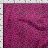 Oneoone viskoza šifona ružičasta tkanina batik zanatske projekti dekor tkanina tiskana u dvorištu široko
