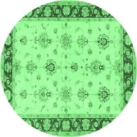 Ahgly Company zatvoreni okrugli perzijski smaragdno zeleni prostirke, 6 'krug