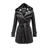 Homenesgenics jakne za žene modne ženske tople jakne kaputa zima dugi rukav vanjska odjeća