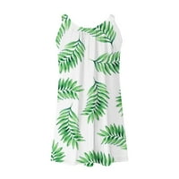 Haljine Za plažu Ženska seksi Havajska mini Sling Haljina Bez rukava s tropskim printom ljetna labava udobna boho