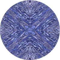 Unutarnji tepisi s okruglim uzorkom Nebeskoplave haljine, 4' okrugli