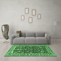 Tradicionalni perzijski smaragdno zeleni tepisi za prostore tvrtke, Okrugli, 5 inča