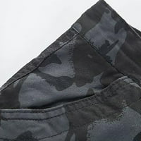 Muške camo teretne hlače velikih i visokih više džepova hlače rade taktičke hlače labave putničke camo teretne