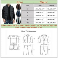 Muška jesen / zima modna ležerna jednobojna Puff jakna s džepom s patentnim zatvaračem bez kapuljače s rudarskom